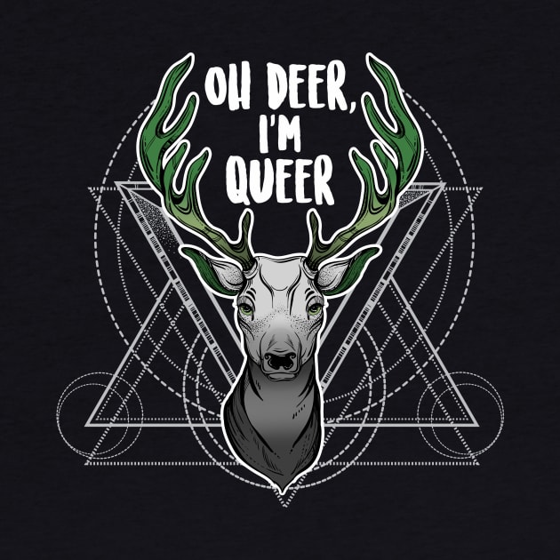 Aromantic Oh Deer I'm Queer by Psitta